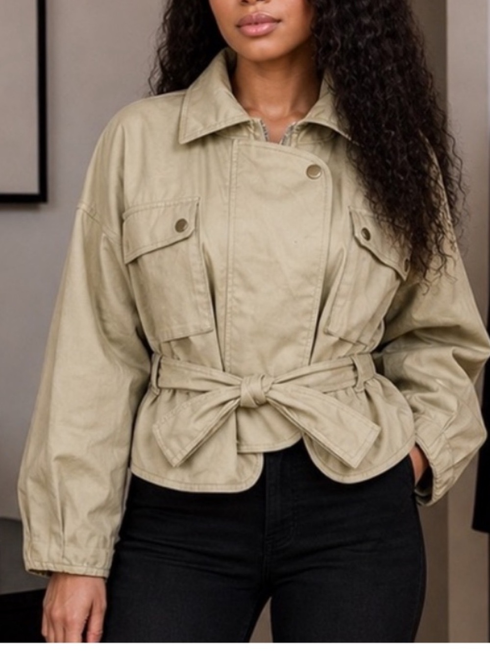 Mare Mare X Anthropologie Puff Sleeve Utility Jacket. Size: XSP